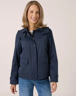 Jacke mit abnehmbarer Kapuze