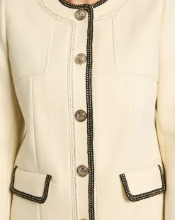 Jacke mit Zierborte