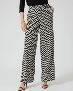 Jacquard-Hose in grafischem Design