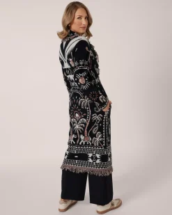 Jacquard-Mantel Kaschmirblend
