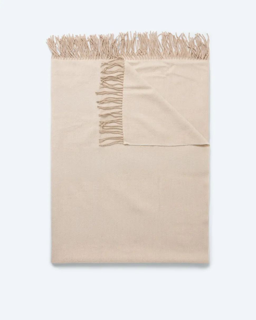 Jacquard-Wohnplaid aus Wolle
