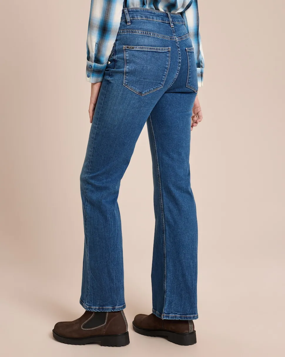 Jeanshose mit Schlag