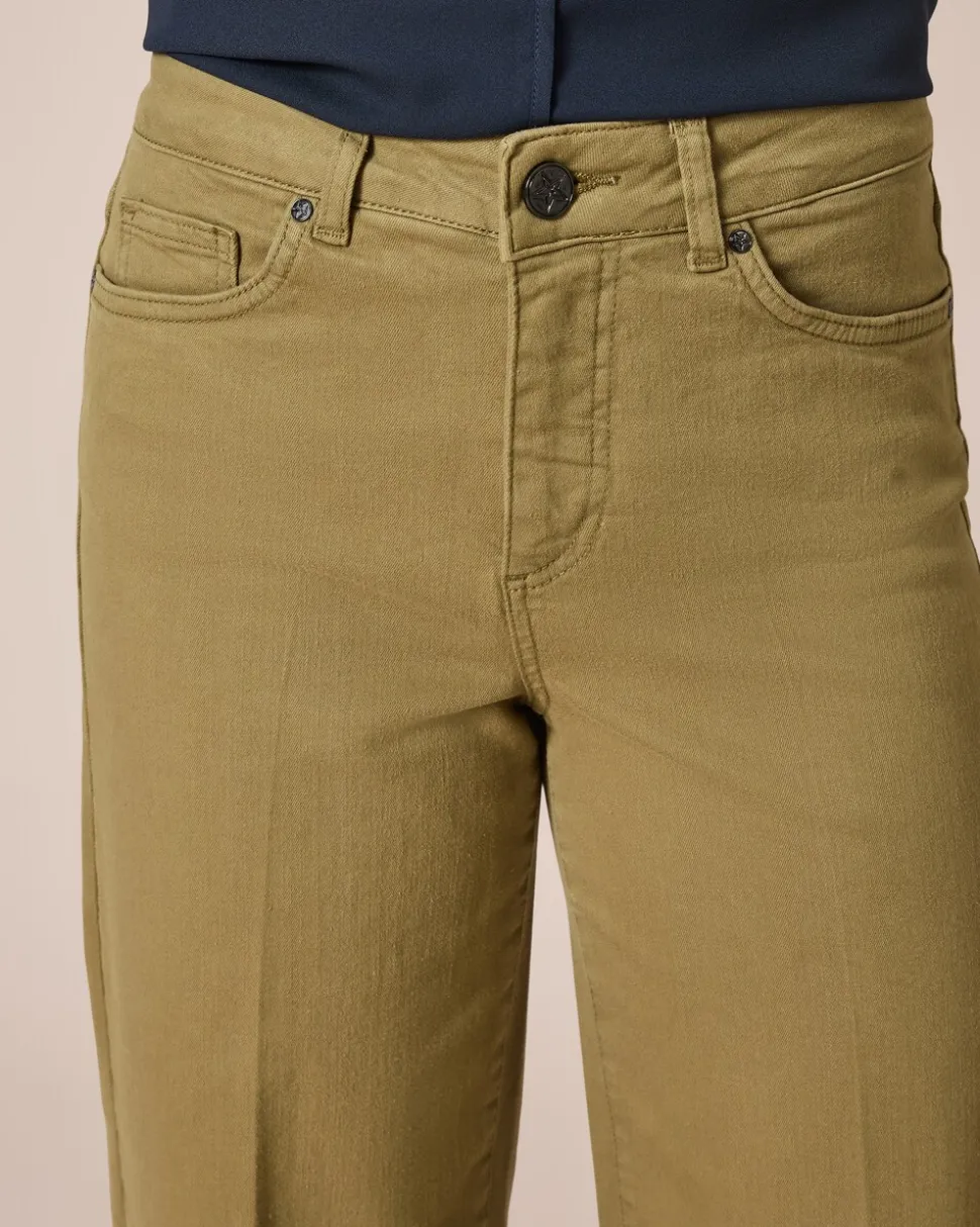 Jeans mit Bügelfalte