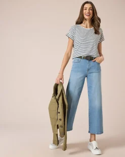 Jeans mit Bügelfalte