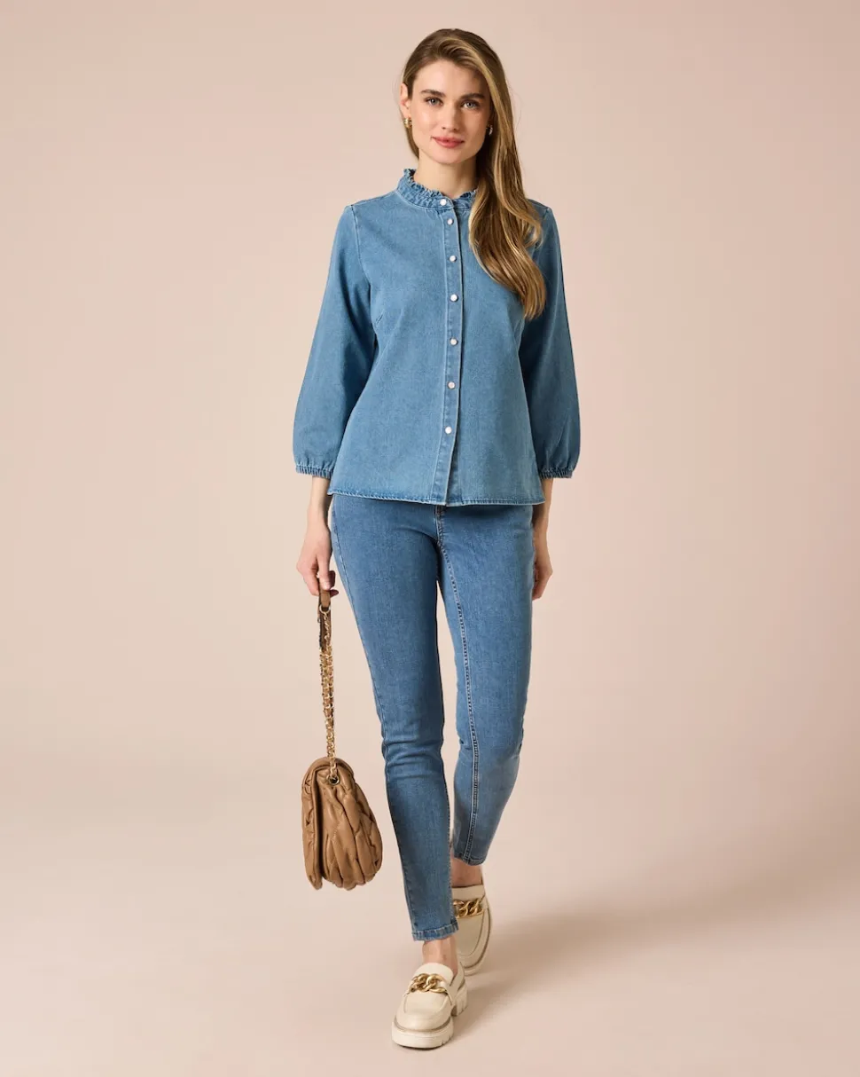 Jeans mit Naht-Details