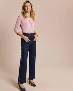 Jeans mit Nietendeko