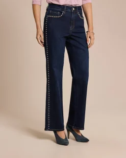 Jeans mit Nietendeko