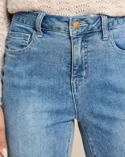 Jeans mit Schleifenbesatz