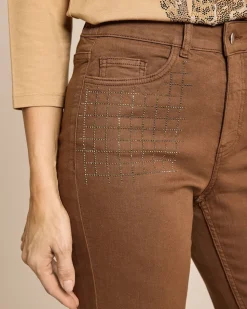 Jeans mit Strassdeko