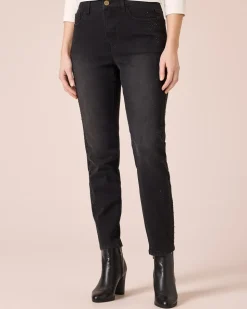 Jeans mit Strass-Deko