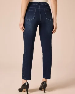 Jeans mit Strass-Deko