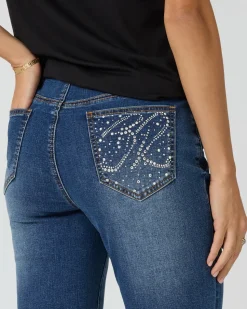 Jeans mit Strassdeko