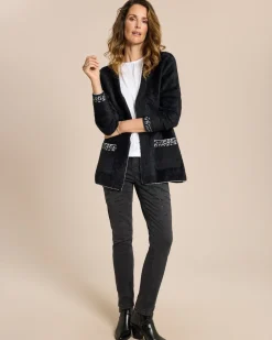 Jeans mit Tiger-Strass-Motiv
