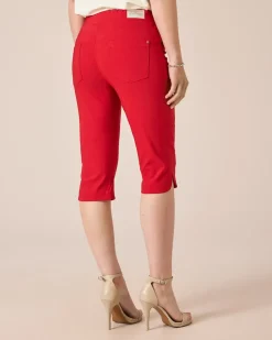 3/4-Jeggings mit Schlitzen
