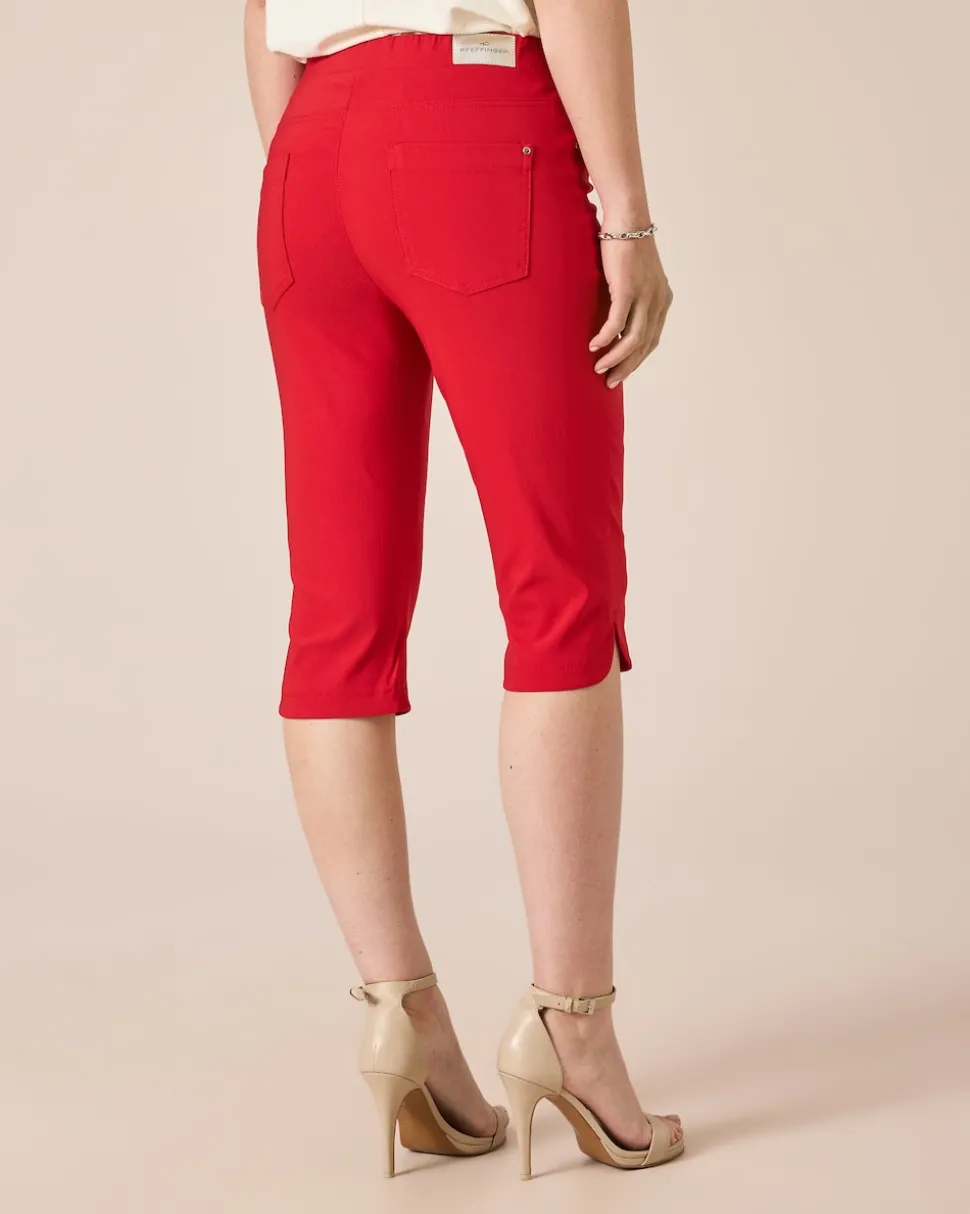 3/4-Jeggings mit Schlitzen