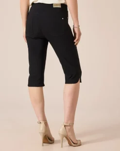 3/4-Jeggings mit Schlitzen