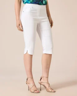3/4-Jeggings mit Schlitzen