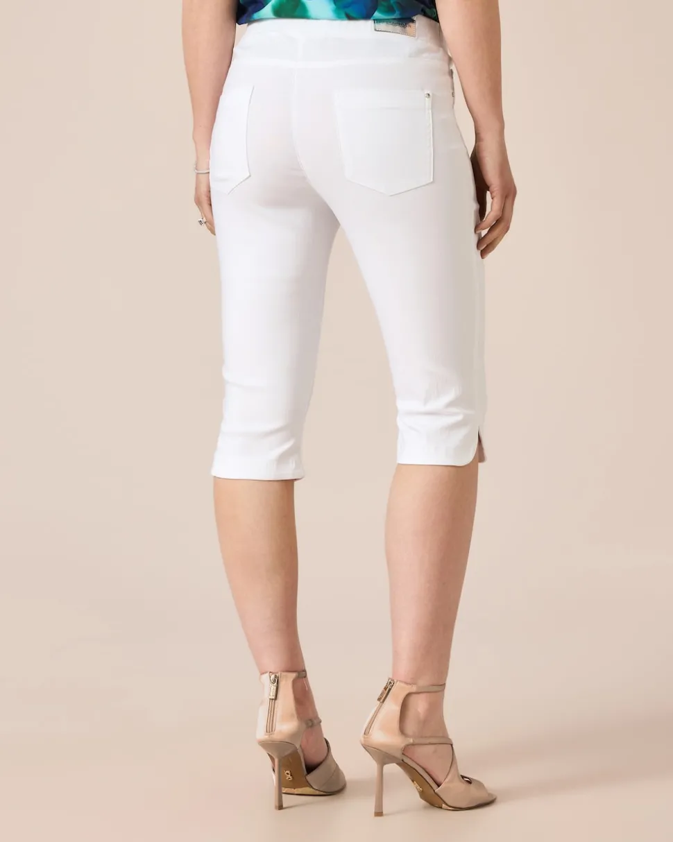3/4-Jeggings mit Schlitzen