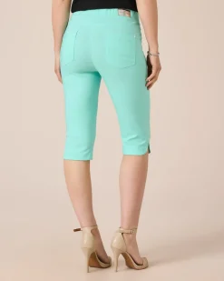 3/4-Jeggings mit Schlitzen