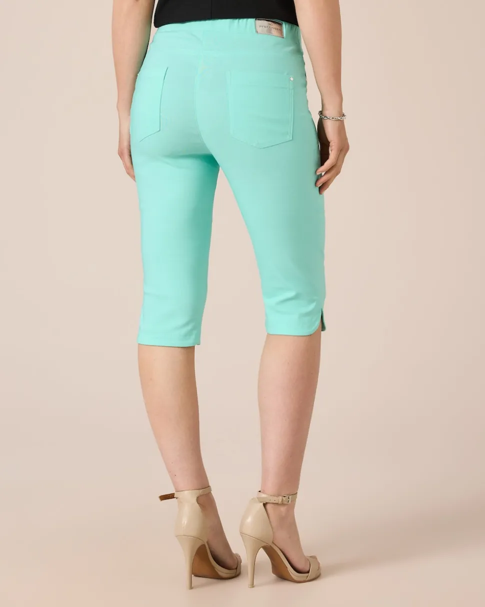 3/4-Jeggings mit Schlitzen