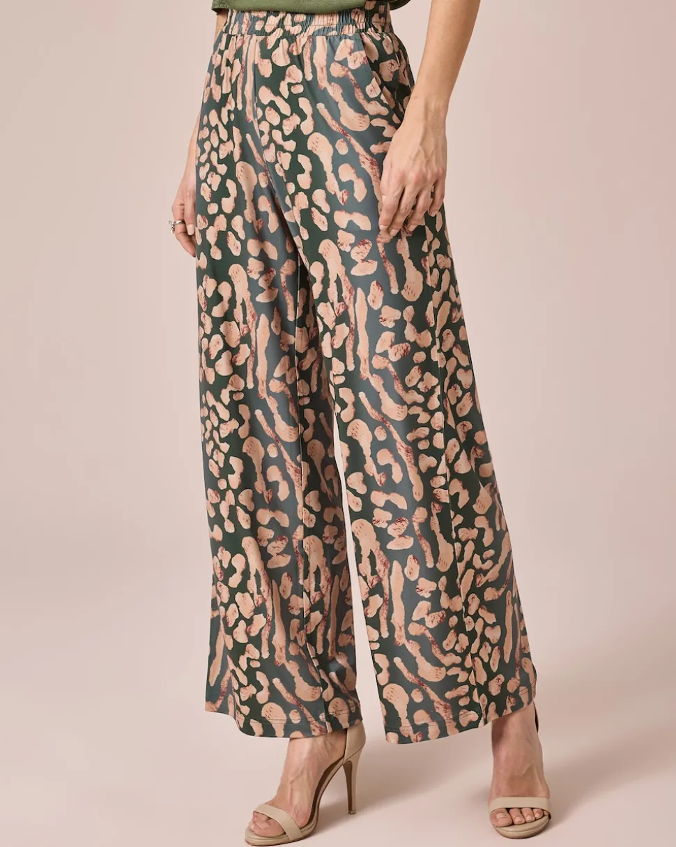 Jerseyhose mit Animaldruck