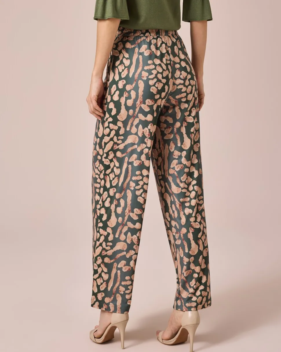 Jerseyhose mit Animaldruck
