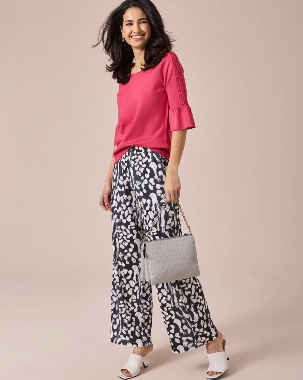 Jerseyhose mit Animaldruck