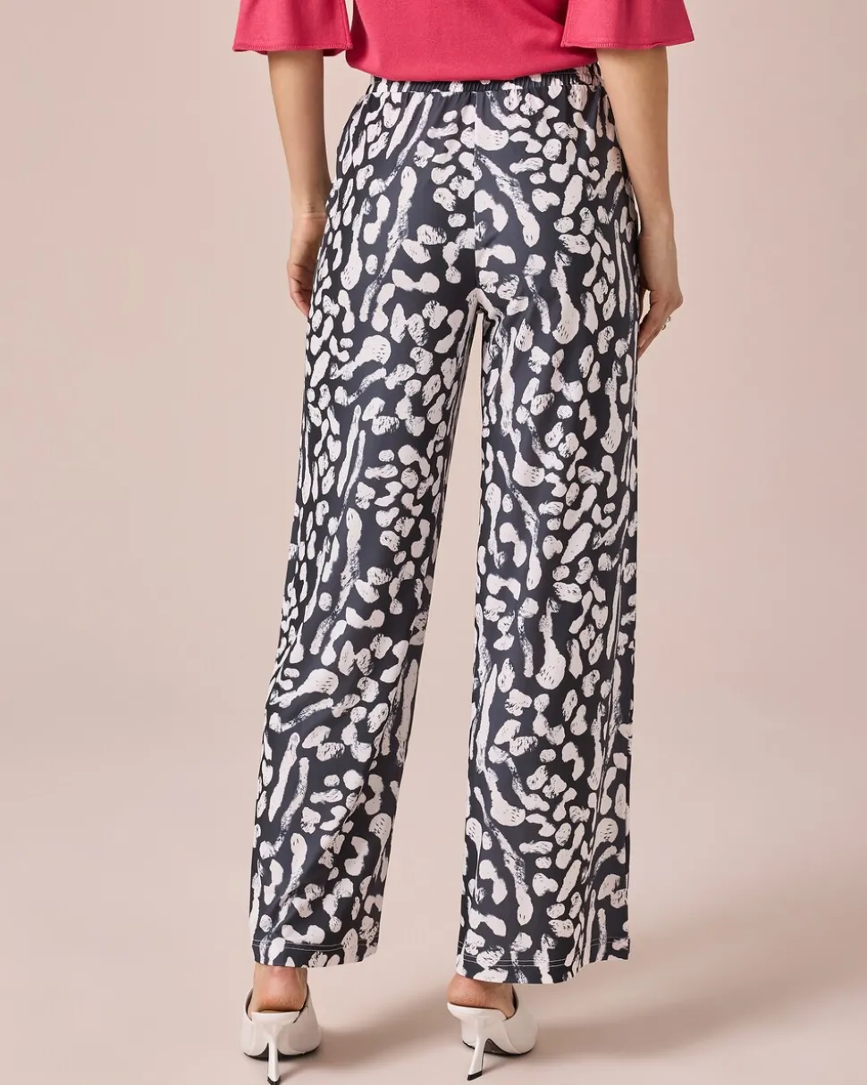 Jerseyhose mit Animaldruck