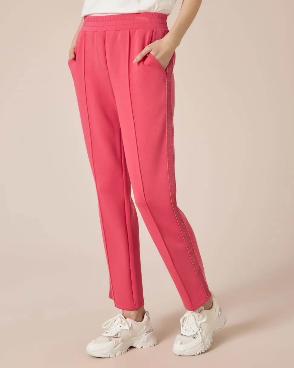 Jerseyhose mit Glitzerstreifen