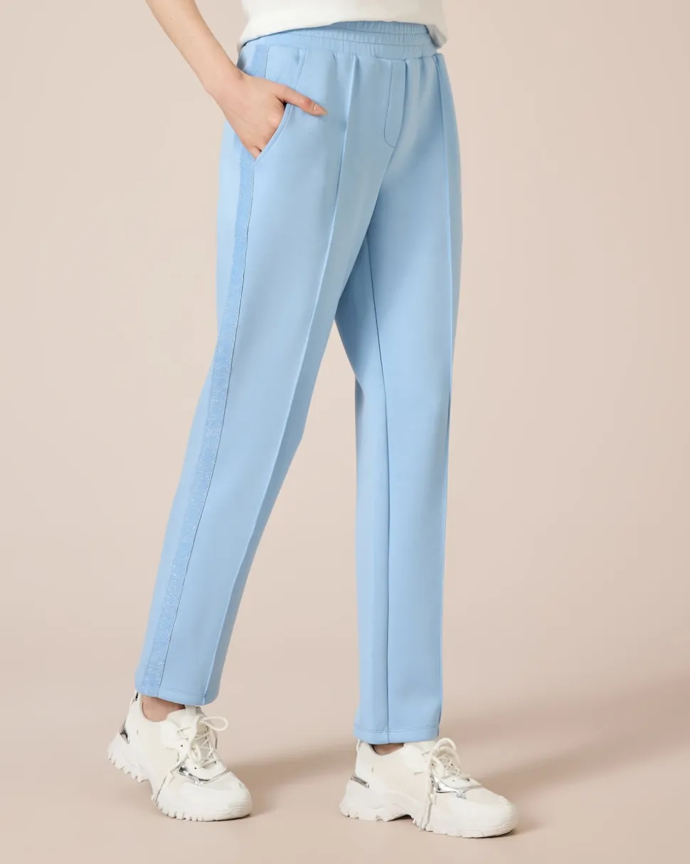 Jerseyhose mit Glitzerstreifen
