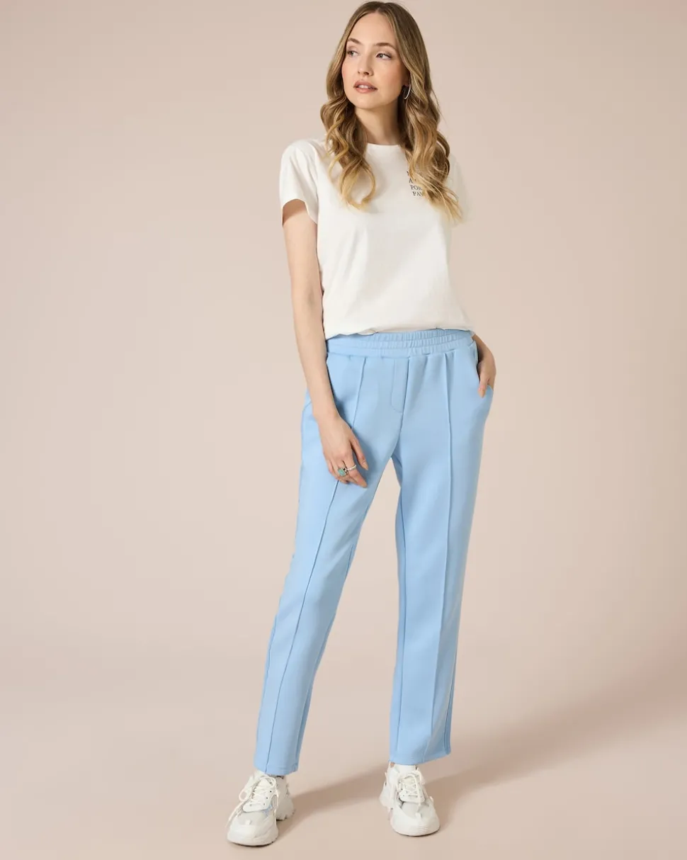 Jerseyhose mit Glitzerstreifen