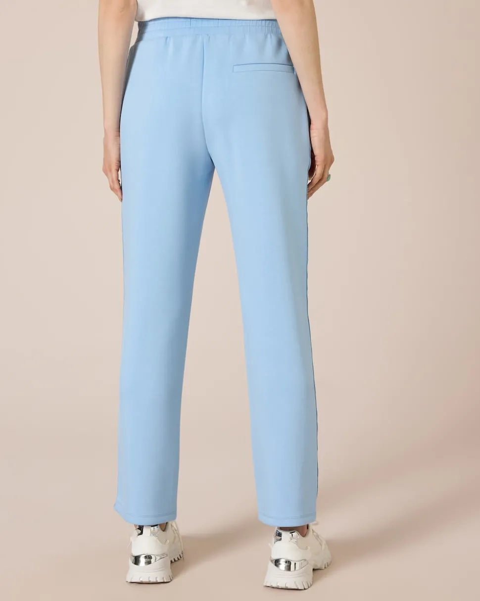 Jerseyhose mit Glitzerstreifen