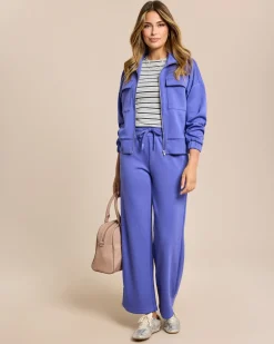 Jersey Jacke mit großen Taschen