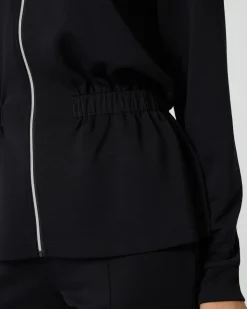 Jerseyjacke mit Kapuze