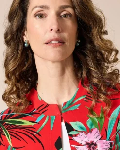 Jerseyjacke mit Print