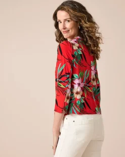 Jerseyjacke mit Print