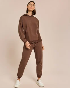Jersey-Set mit Strickeinsätzen