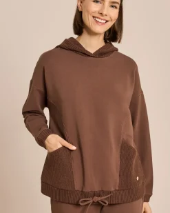 Jersey-Set mit Strickeinsätzen
