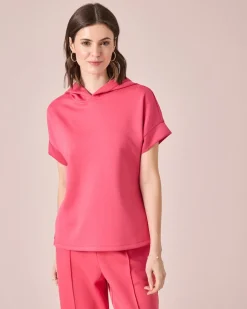 Jersey Shirt mit Kapuze