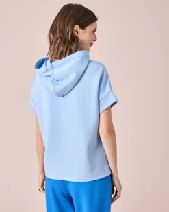 Jersey Shirt mit Kapuze