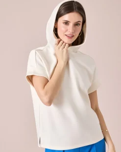 Jersey Shirt mit Kapuze