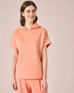 Jersey Shirt mit Kapuze