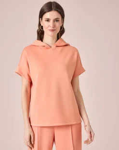 Jersey Shirt mit Kapuze