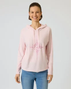 Kapuzenpullover mit Logo-Applikation