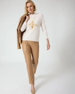 Kapuzenpullover mit Logo-Applikation
