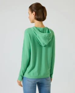 Kapuzenpullover mit Logo-Applikation