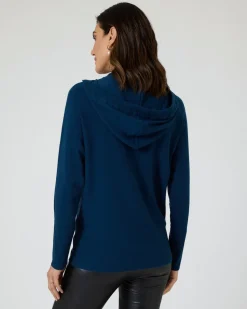 Kapuzenpullover mit Logo-Applikation