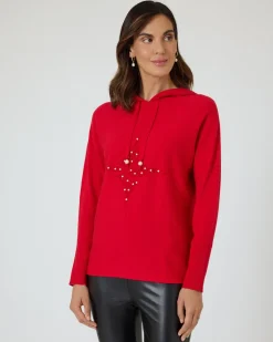 Kapuzenpullover mit Logo-Applikation