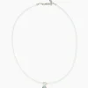 Kautschukcollier mit Zirkoniaanhänger
