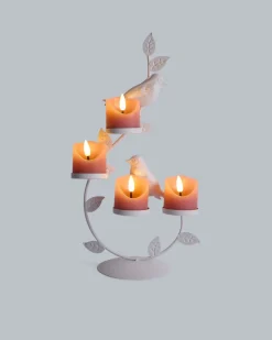Kerzenhalter mit LED-Kerzen